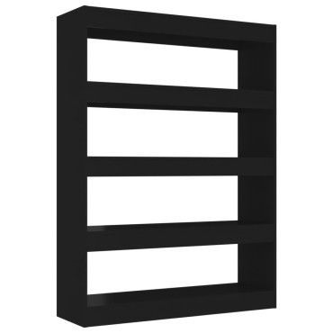 vidaXL Βιβλιοθήκη/Διαχωριστικό Χώρου Μαύρο 100x30x135cm 1 τεμ.