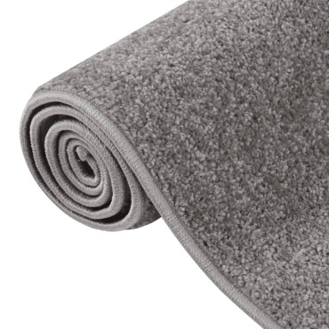 vidaXL Χαλί Κοντό Πέλος Γκρι 80x150cm
