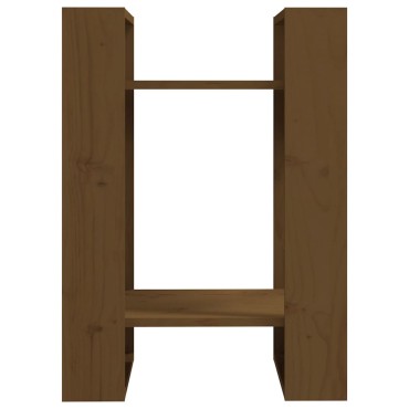 vidaXL Βιβλιοθήκη/Διαχωριστικό Χώρου Μελί 41x35x57cm Μασίφ Πεύκο 1 τεμ.