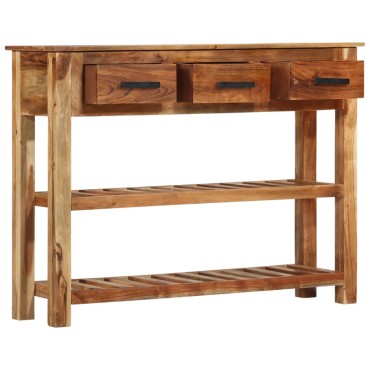 vidaXL Μπουφές με 3 Συρτάρια 110x30x80cm από Μασίφ Ξύλο Ακακίας 1 τεμ.