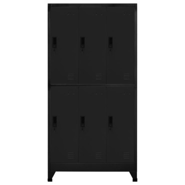 vidaXL Φοριαμός Μαύρος 90x45x180cm Ατσάλινος 1 τεμ.