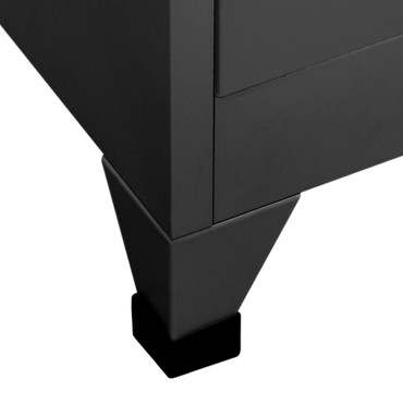 vidaXL Φοριαμός Ανθρακί 90x45x180cm Ατσάλινος 1 τεμ.