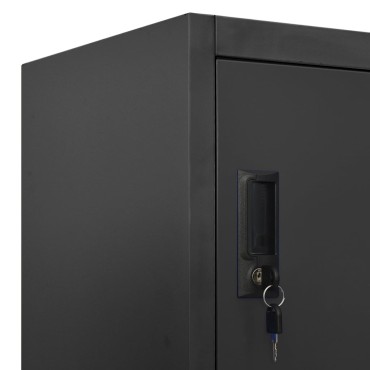 vidaXL Φοριαμός Ανθρακί 90x45x180cm Ατσάλινος 1 τεμ.