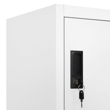 vidaXL Φοριαμός Λευκός 90x40x180cm Ατσάλινος 1 τεμ.