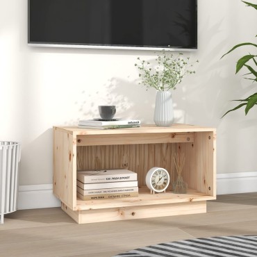 vidaXL Έπιπλο Τηλεόρασης 60x35x35cm από Μασίφ Ξύλο Πεύκου
