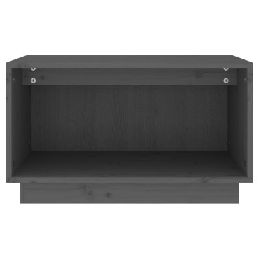 vidaXL Έπιπλο Τηλεόρασης Γκρι 60x35x35cm από Μασίφ Ξύλο Πεύκου
