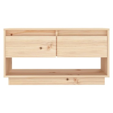 vidaXL Έπιπλο Τηλεόρασης 74x34x40cm από Μασίφ Ξύλο Πεύκου