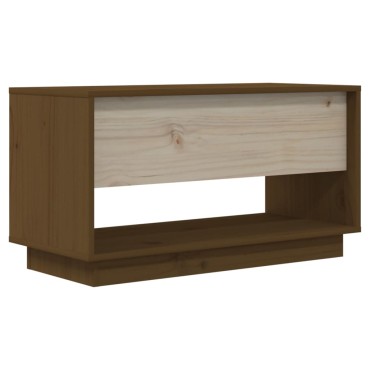 vidaXL Έπιπλο Τηλεόρασης Καφέ Μελί 74x34x40cm από Μασίφ Ξύλο Πεύκου