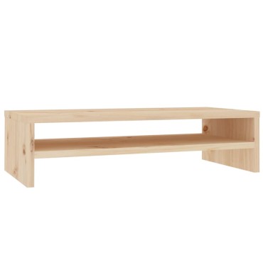 vidaXL Βάση Οθόνης 50x24x13cm από Μασίφ Ξύλο Πεύκου