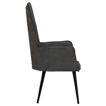 vidaXL Πολυθρόνα Μαύρη από Καραβόπανο 55x41x97cm 1 τεμ.