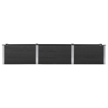vidaXL Ζαρντινιέρα Υπερυψωμένη Γκρι 300 x 50 x 54 εκ. από WPC