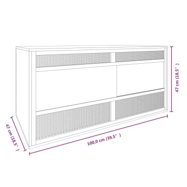 vidaXL Ενυδρείο Ερπετών 100 x 47 x 47 εκ. από Επεξεργασμένο Ξύλο
