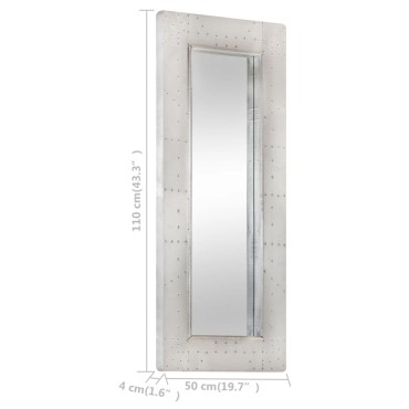 vidaXL Καθρέφτης Aviator 110x50 εκ. Μεταλλικός