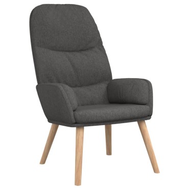 vidaXL Πολυθρόνα Relax Σκούρο Γκρι Υφασμάτινη 70x77x98cm 1 τεμ.