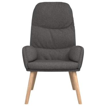 vidaXL Πολυθρόνα Relax Σκούρο Γκρι Υφασμάτινη 70x77x98cm 1 τεμ.