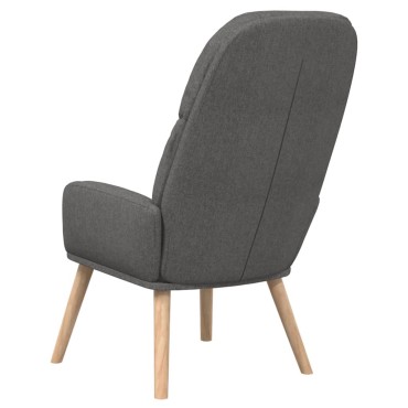 vidaXL Πολυθρόνα Relax Σκούρο Γκρι Υφασμάτινη 70x77x98cm 1 τεμ.