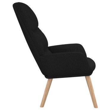 vidaXL Πολυθρόνα Relax Μαύρη Υφασμάτινη 70x77x98cm 1 τεμ.