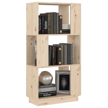 vidaXL Βιβλιοθήκη/Διαχωριστικό Χώρου 51x25x101cm Μασίφ Ξύλο Πεύκου 1 τεμ.