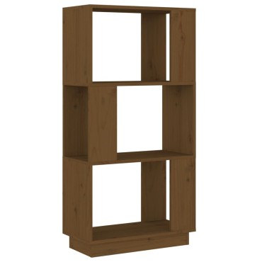 vidaXL Βιβλιοθήκη/Διαχωριστικό Χώρου Μελί 51x25x101cm Μασίφ Πεύκο 1 τεμ.