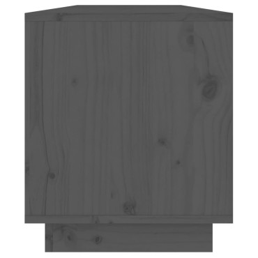 vidaXL Έπιπλο Τηλεόρασης Γκρι 110,5x34x40cm από Μασίφ Ξύλο Πεύκου