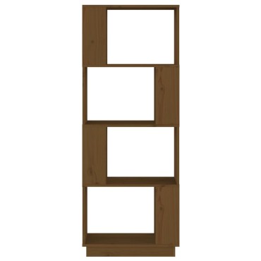 vidaXL Βιβλιοθήκη/Διαχωριστικό Χώρου Μελί 51x25x132cm Μασίφ Πεύκο 1 τεμ.