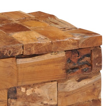 vidaXL Σκαμπό Αποθήκευσης από Μασίφ Ξύλο Teak 40x40x45cm 1 τεμ.