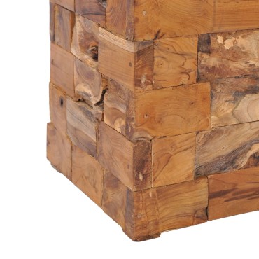 vidaXL Σκαμπό Αποθήκευσης από Μασίφ Ξύλο Teak 40x40x45cm 1 τεμ.