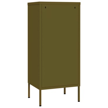 vidaXL Ντουλάπι Αποθήκευσης Πράσινο Λαδί 42,5x35x101,5cm από Ατσάλι 1 τεμ.
