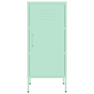 vidaXL Ντουλάπι Αποθήκευσης Xρώμα Mέντας 42,5x35x101,5cm από Ατσάλι 1 τεμ.