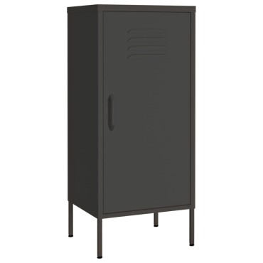 vidaXL Ντουλάπι Αποθήκευσης Ανθρακί 42,5x35x101,5cm από Ατσάλι 1 τεμ.