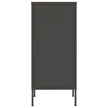 vidaXL Ντουλάπι Αποθήκευσης Ανθρακί 42,5x35x101,5cm από Ατσάλι 1 τεμ.