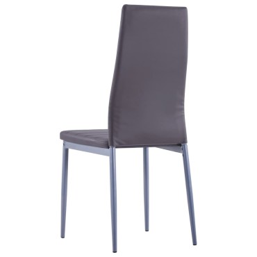 vidaXL Σετ Τραπεζαρίας 5 τεμ. Γκρι 105x60x74cm