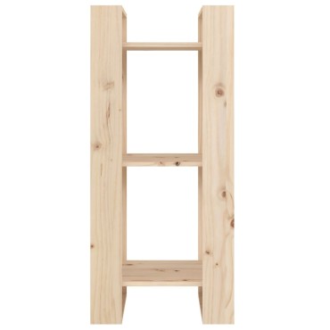 vidaXL Βιβλιοθήκη/Διαχωριστικό Χώρου 41x35x91cm Μασίφ Ξύλο Πεύκου 1 τεμ.