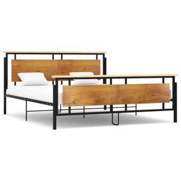 vidaXL Πλαίσιο Κρεβατιού 180x200cm Μεταλλικό 1 τεμ. - Διπλό
