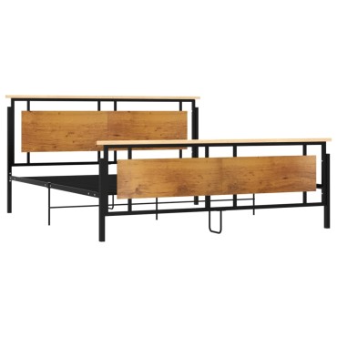 vidaXL Πλαίσιο Κρεβατιού 180x200cm Μεταλλικό 1 τεμ. - Διπλό