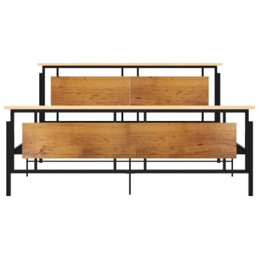 vidaXL Πλαίσιο Κρεβατιού 180x200cm Μεταλλικό 1 τεμ. - Διπλό