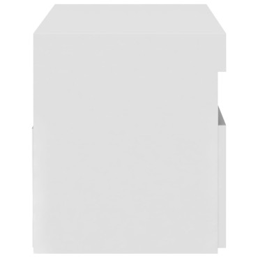 vidaXL Έπιπλο Τηλεόρασης με LED Λευκό 75x35x40cm
