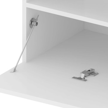 vidaXL Έπιπλο Τηλεόρασης με LED Λευκό 75x35x40cm