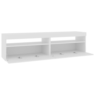 vidaXL Έπιπλα Τηλεόρασης με LED 2 τεμ. Λευκό 75x35x40cm