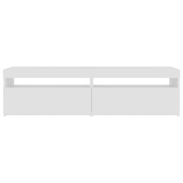 vidaXL Έπιπλα Τηλεόρασης με LED 2 τεμ. Λευκό 75x35x40cm