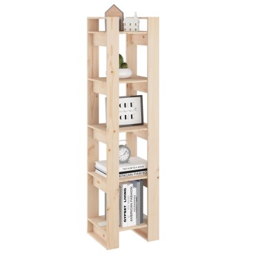 vidaXL Βιβλιοθήκη/Διαχωριστικό Χώρου 41x35x160cm Μασίφ Ξύλο Πεύκου 1 τεμ.