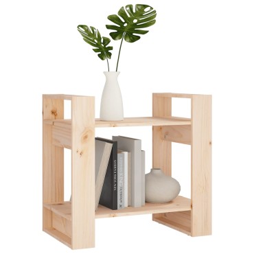 vidaXL Βιβλιοθήκη/Διαχωριστικό Χώρου 60x35x57cm Μασίφ Ξύλο Πεύκου 1 τεμ.