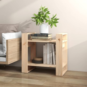 vidaXL Βιβλιοθήκη/Διαχωριστικό Χώρου 60x35x57cm Μασίφ Ξύλο Πεύκου 1 τεμ.