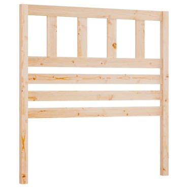 vidaXL Κεφαλάρι Κρεβατιού 96x4x100cm από Μασίφ Ξύλο Πεύκου 1 τεμ.