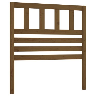 vidaXL Κεφαλάρι κρεβατιού Καφέ 96x4x100cm από Μασίφ Ξύλο Πεύκου 1 τεμ.