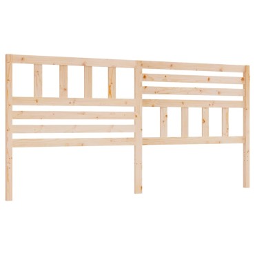 vidaXL Κεφαλάρι Κρεβατιού 206x4x100cm από Μασίφ Ξύλο Πεύκου 1 τεμ.