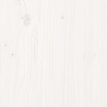 vidaXL Κεφαλάρι κρεβατιού Λευκό 166x4x100cm από Μασίφ Ξύλο Πεύκου 1 τεμ.