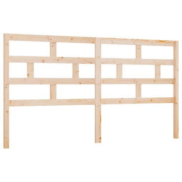 vidaXL Κεφαλάρι Κρεβατιού 206x4x100cm από Μασίφ Ξύλο Πεύκου 1 τεμ.