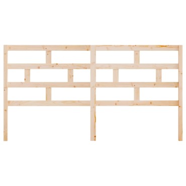 vidaXL Κεφαλάρι Κρεβατιού 206x4x100cm από Μασίφ Ξύλο Πεύκου 1 τεμ.