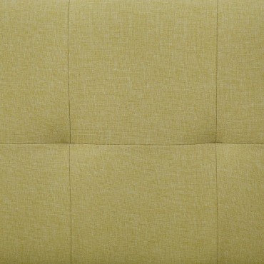 vidaXL Καναπές - Κρεβάτι με Δύο Μαξιλάρια Πράσινος από Πολυεστέρα 168x77x(61,5/64/66)cm 1 τεμ. Γωνιακός